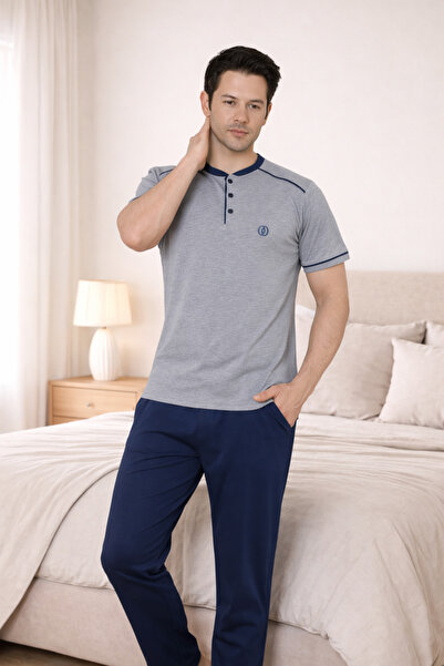 FORMO PREMIUM Ανδρικό σετ πιτζάμες με κοντό μανίκι, από 100% φυσικό βαμβάκι, ...