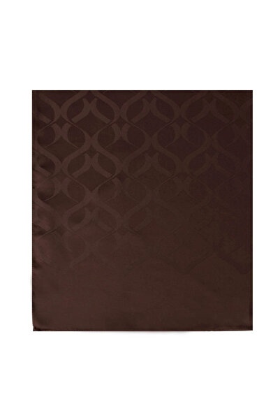 şehri şal Chain Pattern Jacquard Shawl Bitter Brown