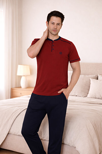 FORMO PREMIUM Ανδρικό σετ πιτζάμες με κοντό μανίκι, από 100% φυσικό βαμβάκι, ...