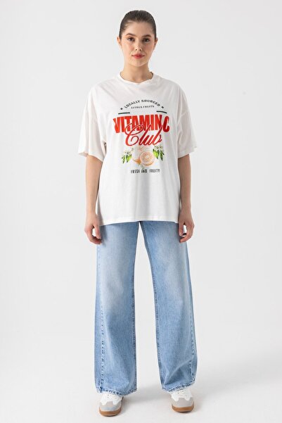 i8 Denim Wide Leg Jean with Ripped Detail