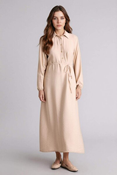 DeFacto Shirt Collar Maxi Dress H0193Ax26Sp