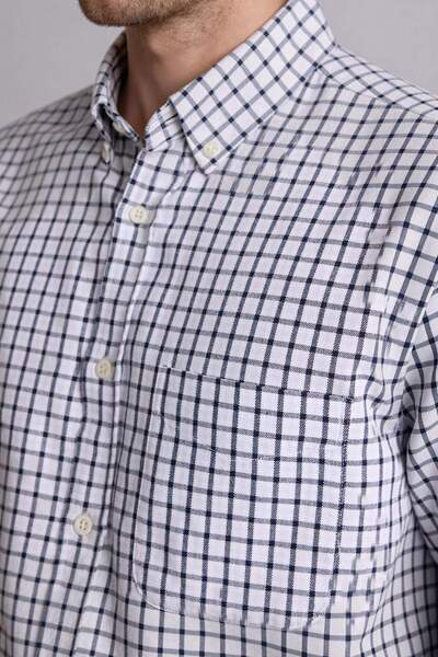 DeFacto Κανονική εφαρμογή, μακρυμάνικο πουκάμισο Oxford με γιακά πόλο H3574AX...