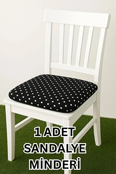 LADYNİL 1 τεμάχιο μαξιλάρι καρέκλας με κορδόνια και πουά |   40x40εκ. |   Κου...