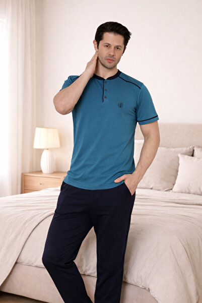 FORMO PREMIUM Ανδρικό σετ πιτζάμες με κοντό μανίκι, από 100% φυσικό βαμβάκι, ...