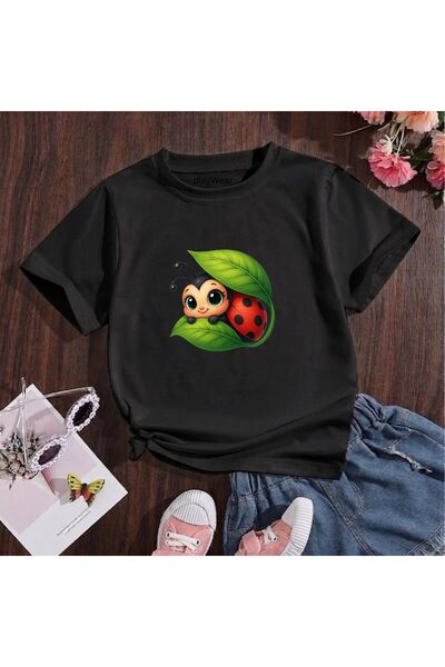 playwear Παιδικό unisex μπλουζάκι με στάμπα Πασχαλίτσα, 100% βαμβακερό, με λα...