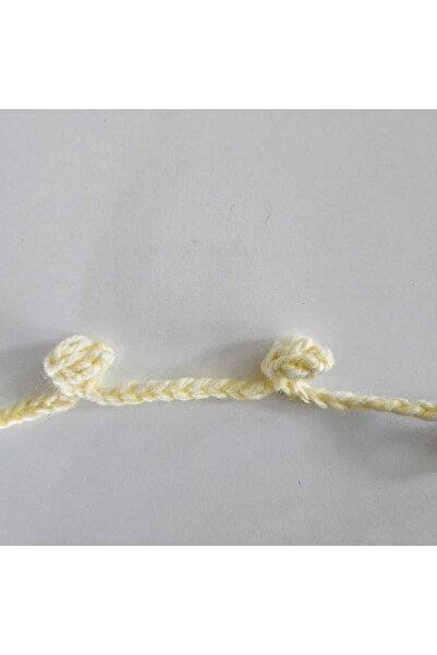 Attolya 5 Meters, Crochet Hand-Knitted Ribbon Pompon, Handicraft, Craft Material, Embellishment, Hobby Material, Knitting