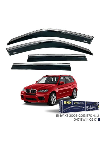 Niken Bmw X5 Cam Rüzgarlığı Kromlu 2006-2013 4'Lü