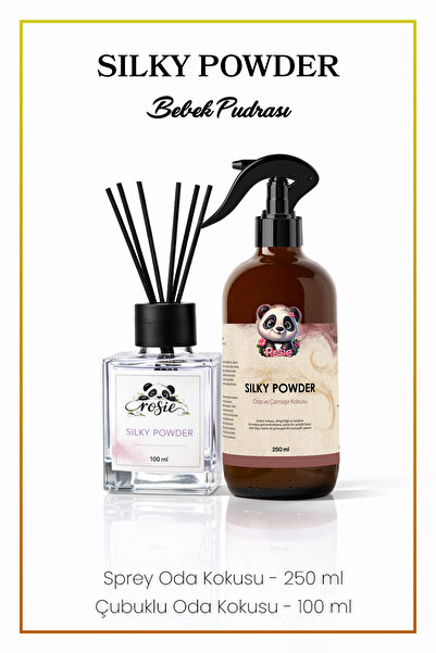 Rosie Silky Powder 250 ml Sprey + 100 ml Çubuklu Oda Kokusu Serisi