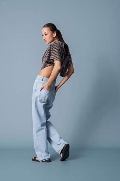 Nisan Μπλουζάκι με ριγέ μανίκια νυχτερίδας