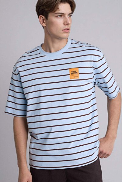 DeFacto تي شيرت بأكمام قصيرة وقصة مربعة H4708AX26SM