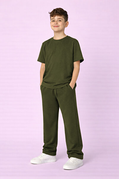 BayBayan UNISEX ΠΑΙΔΙΚΟ ΣΕΤ ΦΟΡΜΑΣ ΚΟΝΤΟΜΑΝΙΚΟ ΧΤΕΝΙΣΜΕΝΟ ΒΑΜΒΑΚΙ ΜΕ ΛΙΚΡΑ