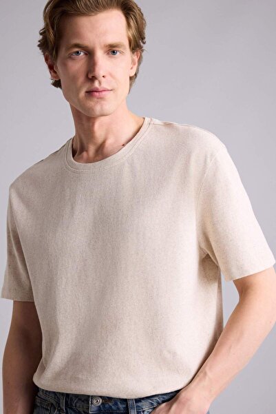 DeFacto Μπλουζάκι με κοντό μανίκι και λαιμόκοψη Regular Fit G7033AX26SM