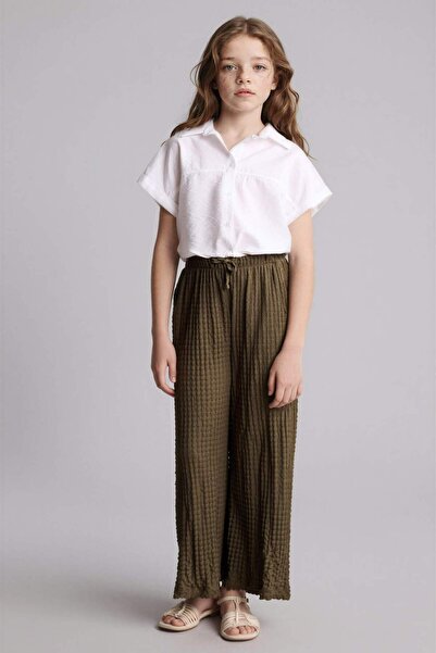 DeFacto Παντελόνι με φαρδιά μπατζάκια για κορίτσια H7165A826SP