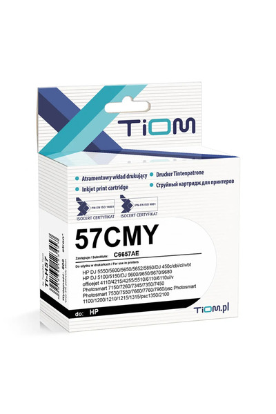 Other Cartuș de cerneală Tiom pentru C6657AE HP DJ 5550 |   CMY