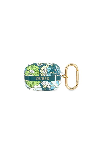 Guess GUAPHHFLN Apple AirPods Pro зелен Колекция с каишки с цветя