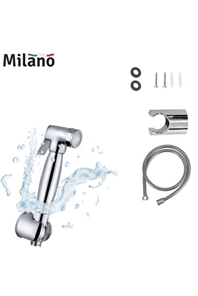 Milano طقم شطاف نحاسي فاخر |   كروم |   بخاخ شطاف يدوي فاخر