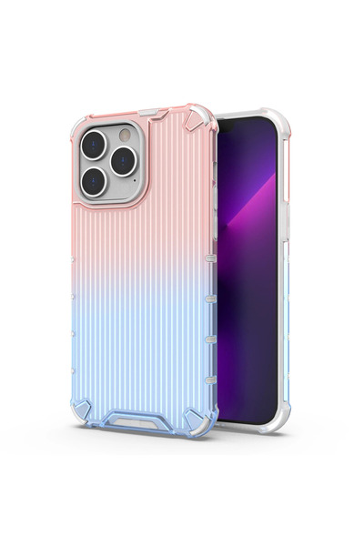Hurtel Husă de protecție Ombre pentru iPhone 13 Pro Max, roz și albastru, tip...