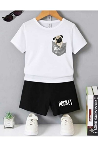 Nice Clothes ΚΑΛΟΚΑΙΡΙΝΟ ΠΑΙΔΙΚΟ ΣΕΤ ΜΠΛΟΥΖΑΚΙ-ΣΟΡΤΣ ΟΥΝΙΣΕΞ (ΜΕ ΣΤΑΜΠΑ ΣΚΥΛΟ...