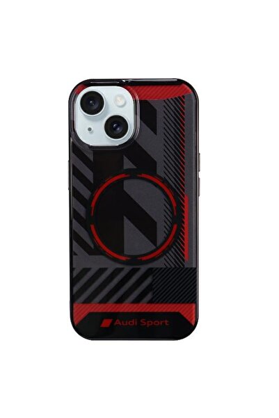 Audi Husă IML Sport MagSafe iPhone 15/14/13 6.1 " negru/negru, carcasă rigidă...