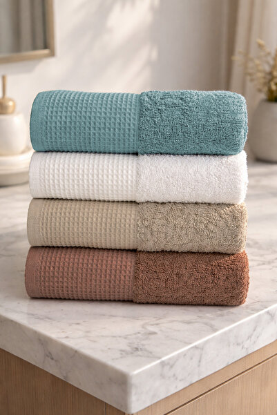 Rebeka Home Collection Σετ 4 πετσετών χεριών Tokyo 50x85 εκ. – 450 GSM, Απαλή...