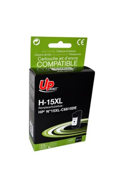 Other Cartuș de cerneală UPrint H-15B/C6615DE, Nr. 15 (Negru)