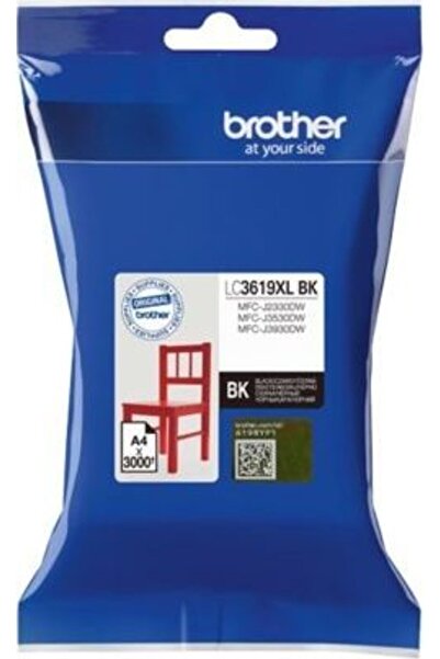 Brother Ink Cartridge LC3619XLBK Black 3K