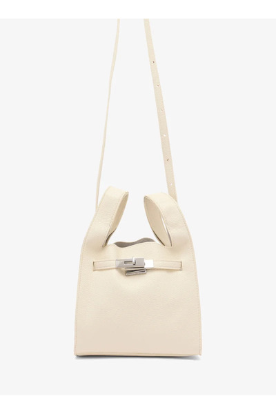 ELLA Bucket Bag with Silver Accent & Adjustable Crossbody Strap | Elegant Wom...