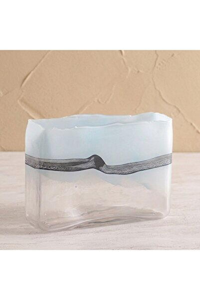 Danube Home New In Mirabella Glass Vase 10.5X10.5X39 cm -Blue