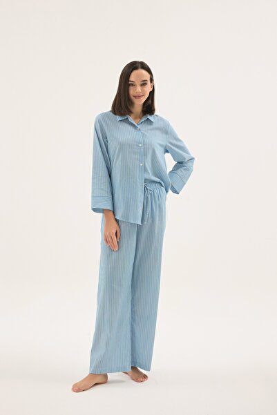 Sevim 17544 SET DE PIJAMALE CU NASTURI PENTRU FEMEI