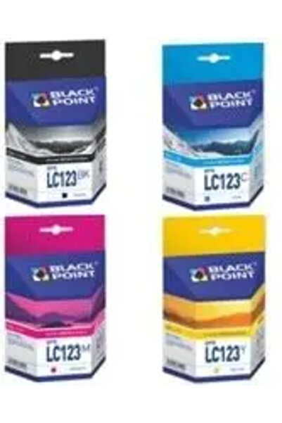 Black Point Cartuș de cerneală BPBLC123CMYK, înlocuitor pentru Brother LC123CMYK