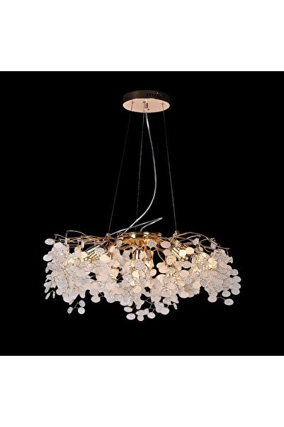 Danube Home Edith Crystal Chrome Chandelier 40 Cm