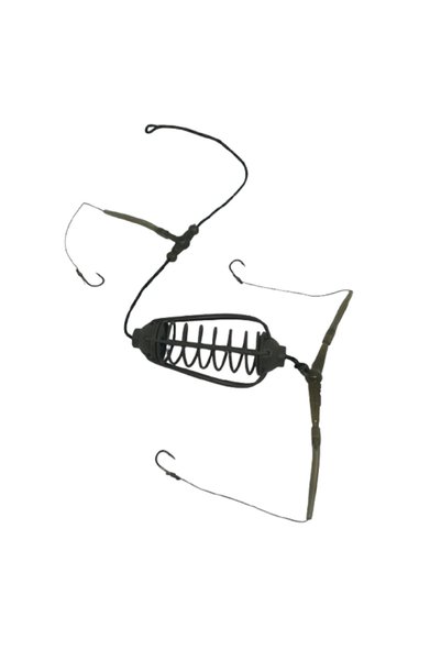 LAZY FISH Montura ca3850 momitor 50g / crap caras / 3 carlige nr.8 / leadfree 35lb
