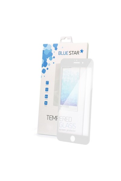 Partner Sticlă securizată Blue Star 5D - pentru iPhone 6/6S (full glue) alb