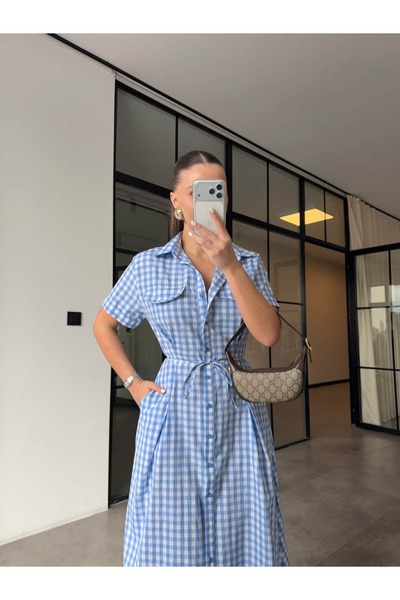 BB Bensu Buyruk ΦΟΡΕΜΑ ΠΟΥΚΑΜΙΣΟ ΚΑΡΟΤΕΣΤΕΙΤΟ ΜΕ ΜΠΛΕ ΜΑΝΙΚΙΑ