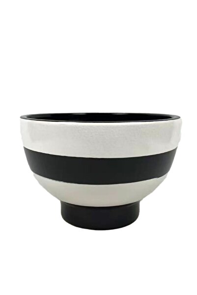 Generic Mirabella Ceramic Vase 17X17X25 cm -Black/White