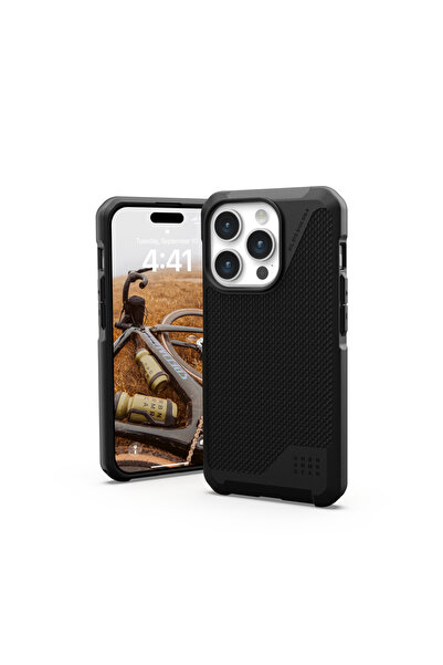 Urban Armor Gear UAG Metropolis LT MagSafe Apple iPhone 15 Pro (negru kevlar)