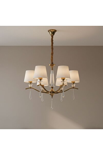Danube Home Bushra Classic 5 Light Chandelier - Copper Gold