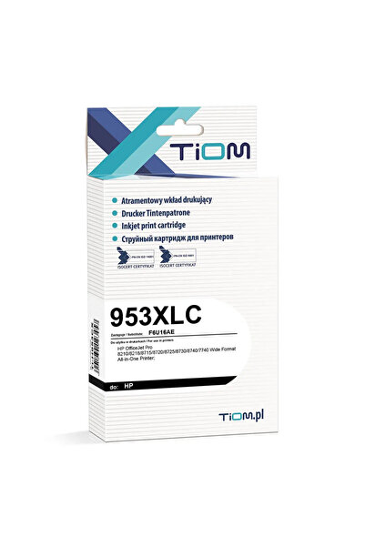 Other Tiom Ink Cartridge Tiom for HP 953XLC | F6U16AE | 1600 pp. | cyan