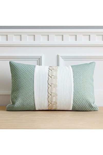 Danube Home Patchwork Filled Cushion - Green - 30x50 cm