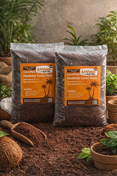 Arkhelais Hindistan Cevizi Torfu - Cocopeat – Bitki Toprağı - Orkide Toprağı ...