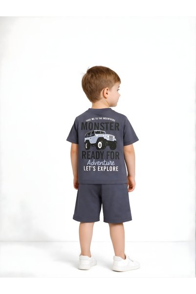 MİLANO KİDS Summer Boy's Bottom and Top Set