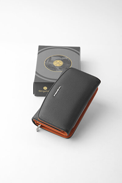 CENGİZ PAKEL Cengiz Pakel Women's Wallet Medium Size Magnetic Cover Technolog...