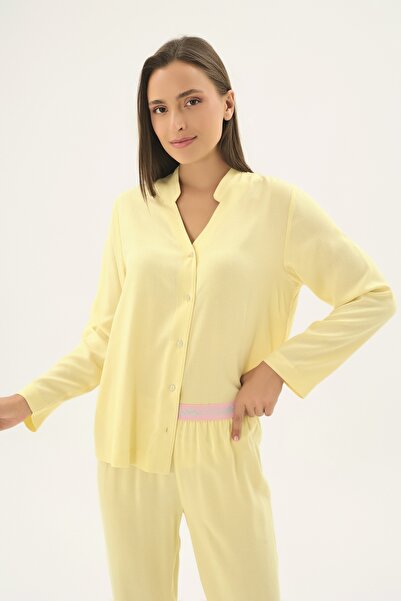 Sevim 17465 SET DE PIJAMALE CU NASTURI PENTRU FEMEI