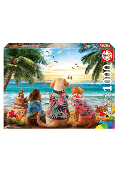 Educa Puzzle 1000 Pieces Dogs on the Beach 20291
