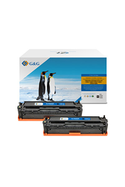 G&G toner cartridge compatible with HP CB540A, CE320A, CF210X, Canon CRG116, ...