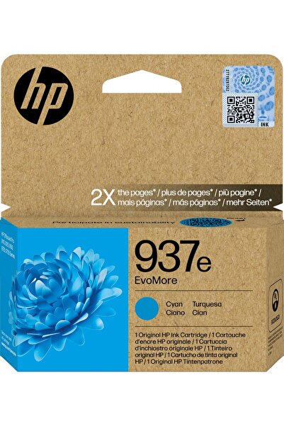 HP 937E Evomore Γνήσιο Κυανό Φυσίγγιο Μελάνης