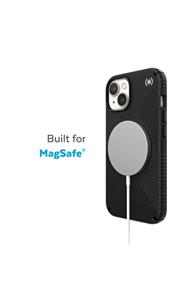 Speck Presidio2 Grip MagSafe MICROBAN Apple iPhone 14 Plus / 15 Plus (Negru /...