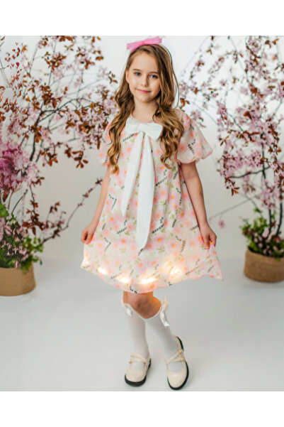 fustite cu luminite Φλοράλ φόρεμα για το σχολείο, το νηπιαγωγείο - 3-4 ετών (...