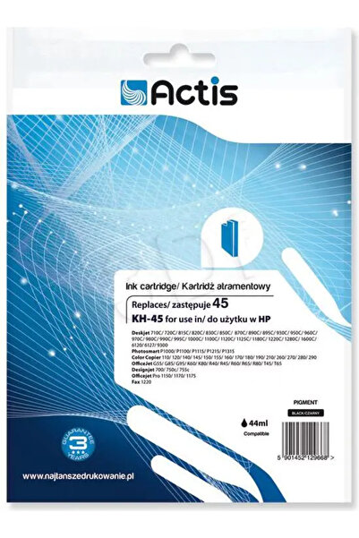 Other Ink Cartridge Actis KH-45 (HP No. 45 51645A) Black