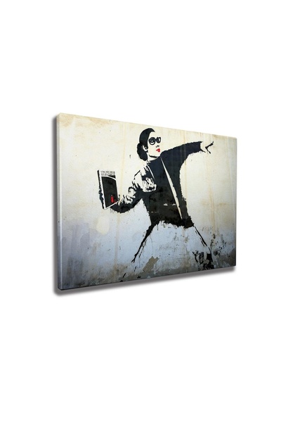 OEM Tablou decorativ Re-Bloom, lemn/pânză, multicolor, 50 x 70 cm